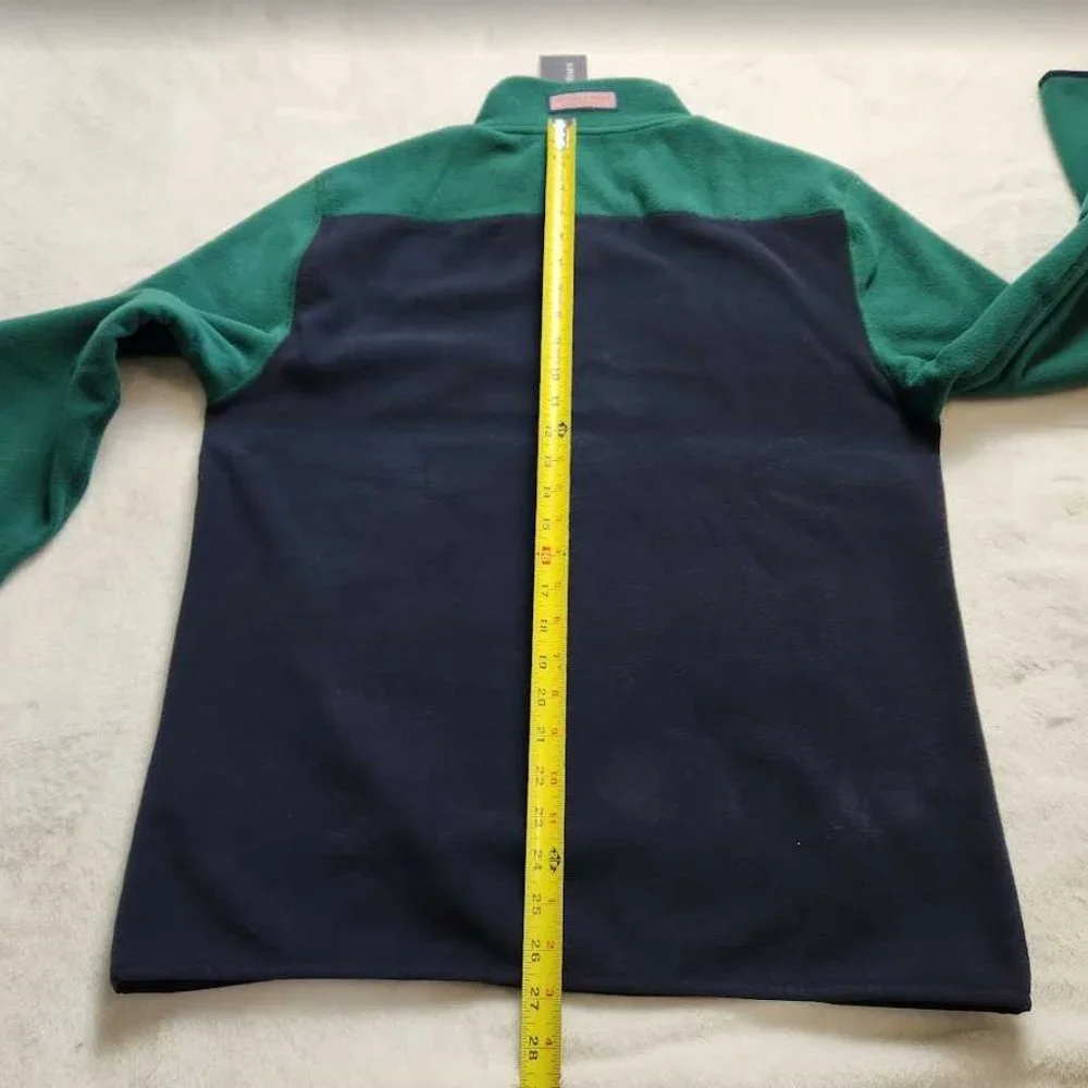 NEW MEN'S M VINEYARD VINES HARBOR FLEECE SHEP SHIRT PULLOVER SWEATER TURF GREEN - Picture 9 of 10